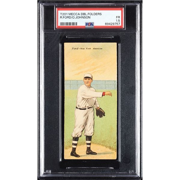 1911 T201 Mecca #15 Russ Ford/Otis Johnson (PSA 1.5)