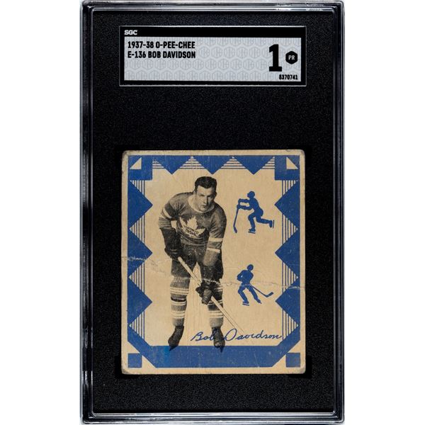 1937-38 O-Pee-Chee #136 Bob Davidson (SGC 1)