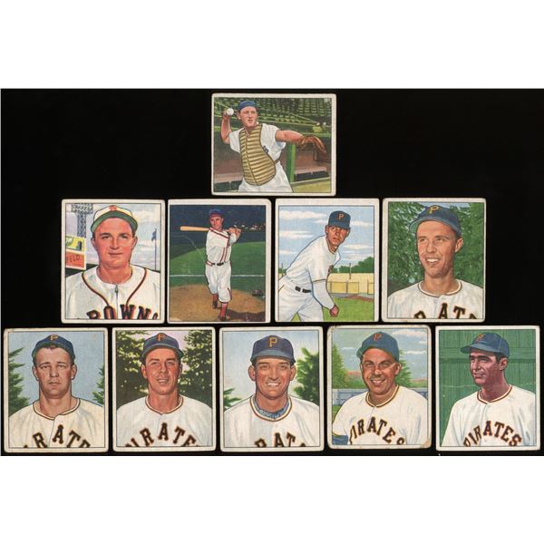 Lot of 10 x 1950 Bowman Baseball Cards