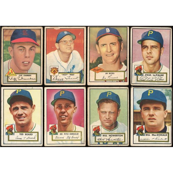 Lot of 15 x 1952 Topps Baseball Cards