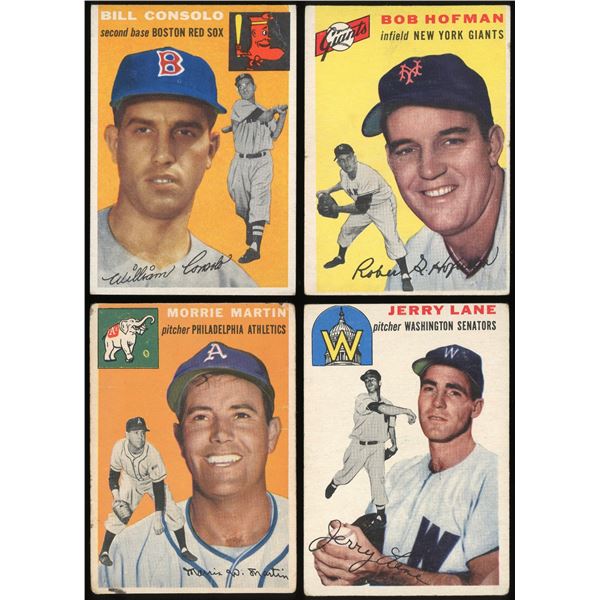 Lot of 10 x 1954 Topps Baseball Cards