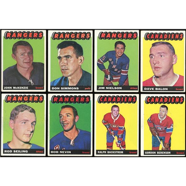 Lot of 16 x 1965-66 Topps Hockey Cards