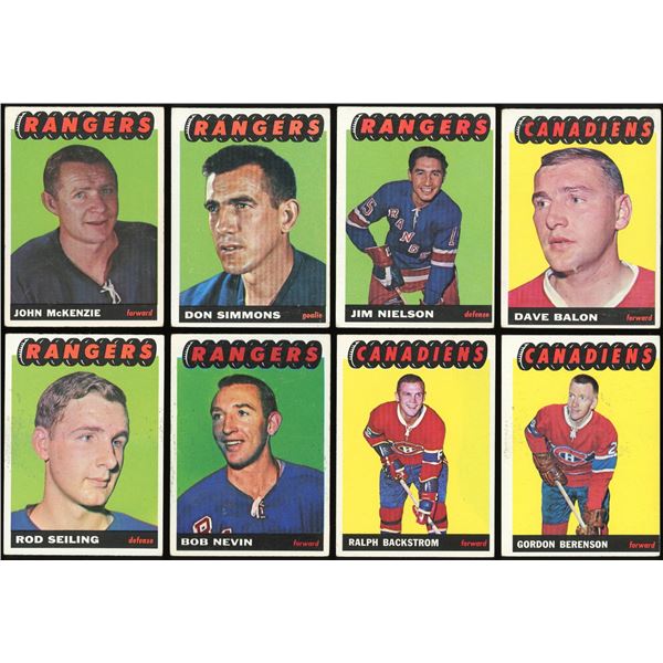 Lot of 16 x 1965-66 Topps Hockey Cards