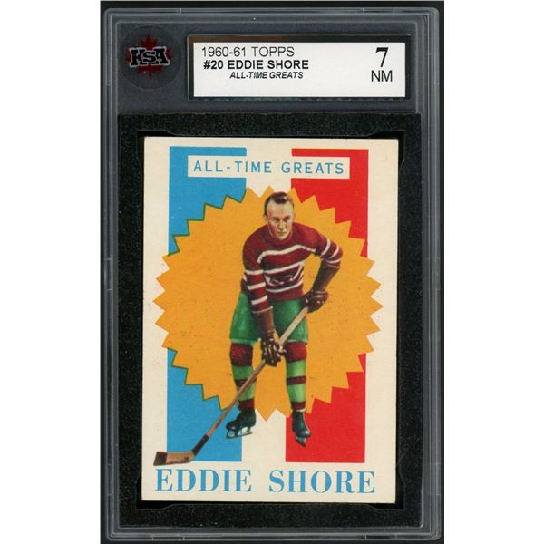 1960-61 Topps #20 Eddie Shore ATG (KSA 7)