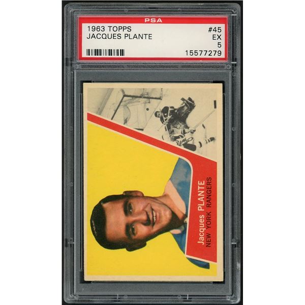 1963-64 Topps #45 Jacques Plante (PSA 5)