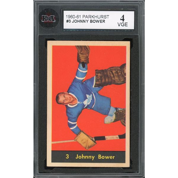 1960-61 Parkhurst #3 Johnny Bower (KSA 4)