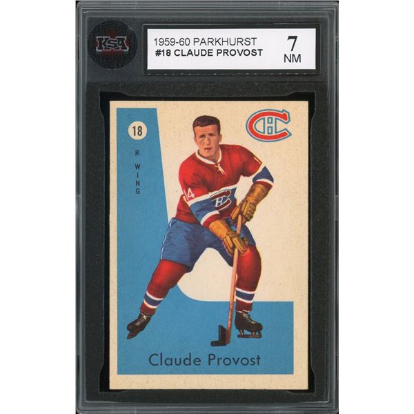 1959-60 Parkhurst #18 Claude Provost (KSA 7)