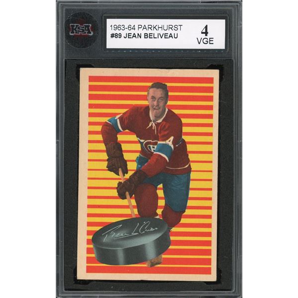 1963-64 Parkhurst #89 Jean Beliveau (KSA 4)