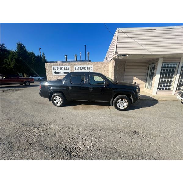 2008 HONDA RIDGELINE, BLACK, PICKUP, GAS, AUTOMATIC, VIN 2HJYK16408H001536, 146,552KMS,