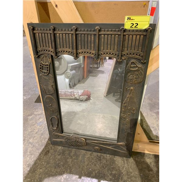 ORNATE FRAMED MIRROR 23 X34 