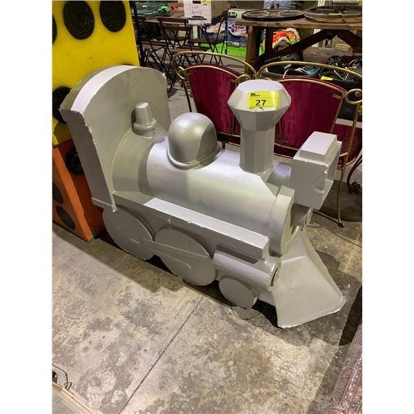 GREY FOAM TRAIN ENGINE PROP APPROX 4'X3'