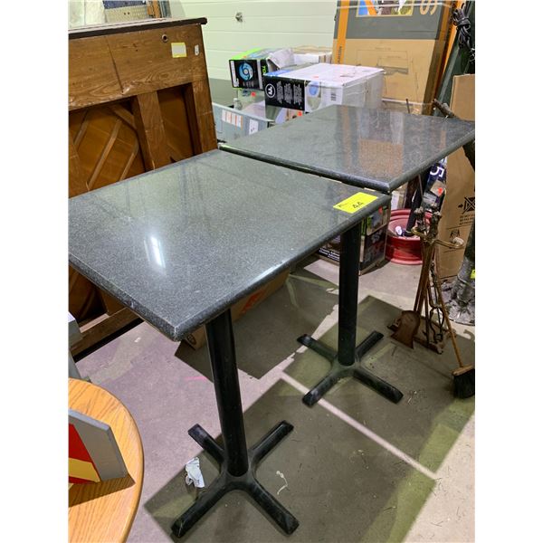 2 BAR HEIGHT SQUARE METAL TABLES