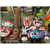 Image 2 : 7 ASSORTED WALL HANGING MASKS