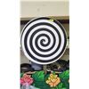 Image 5 : LARGE HYPNOSIS PROP, 6 WOOD FLOWER SIGNS, 2 SALOON STYLE WOOD DOORS & BAG OF FAUX PLANT PARTS