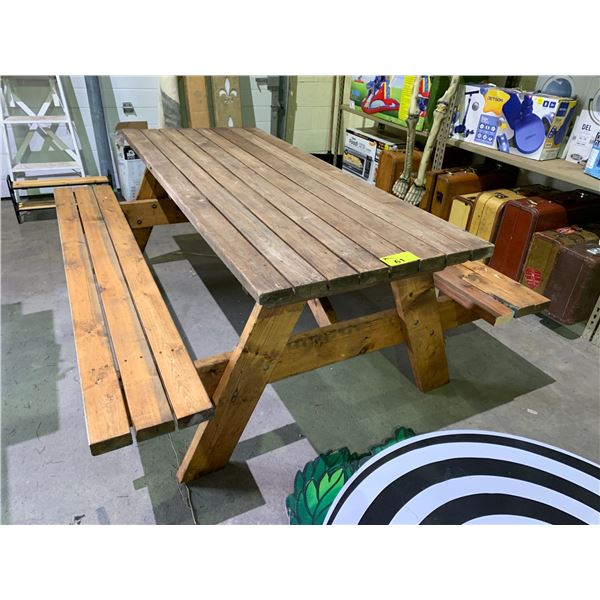 6' WOOD PICNIC TABLE