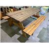 Image 2 : 6' WOOD PICNIC TABLE