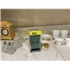 Image 3 : ASSORTED ITEMS INCLUDING; MILK GLASS, CLOCK, CRANBERRY GLASS & MORE