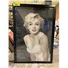 Image 2 : FRAMED MARILYN MONROE PRINT, PHOTO BOOTH SIGN & LIGHT UP CHALKBOARD SIGN