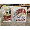 Image 1 : 2 ASSORTED CIGAR SIGNS