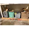 Image 4 : ASSORTED PROPS INCLUDING; HANGING CUPID DECOR, METAL GARBAGE BIN, SADDLES & MORE