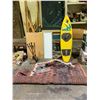 Image 1 : ASSORTED ITEMS INCLUDING; SURF BOARD PROP. AREA RUG, CORK BOARD & MORE