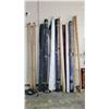 Image 1 : ASSORTED ITEMS INCLUDING; BAMBOO STALKS. ROLLS OF SCENIC BACKGROUNDS, ROLLS OF BLANK BACKGROUNDS &