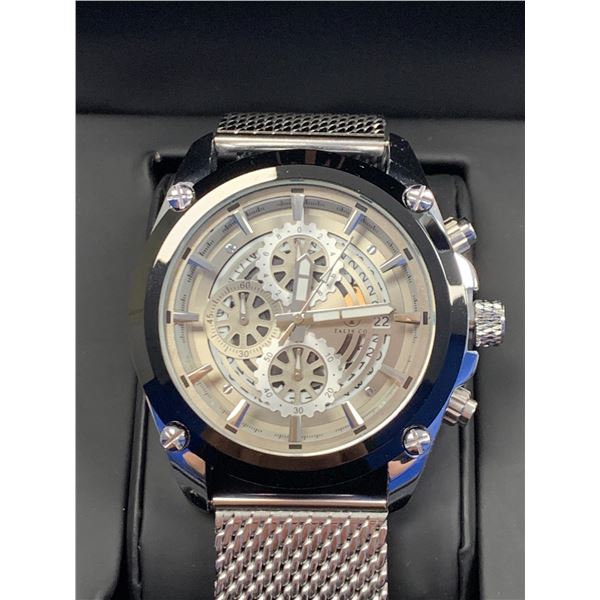 MENS TALIS CO T8120 WATCH, CHRONOGRAPH MOVEMENT, STAINLESS STEEL STRAP, LIMITED EDITION MODEL