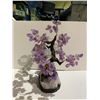 Image 2 : AMETHYST TREE ON AMETHYST BASE APPROX 14" RETAIL $2,400