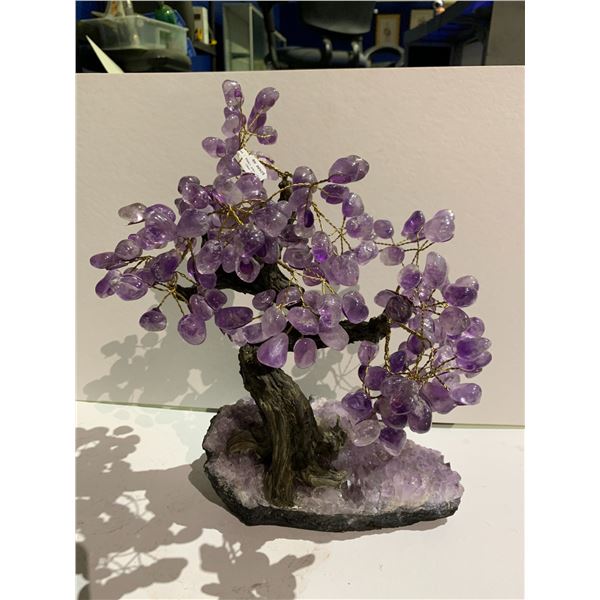 AMETHYST TREE ON AMETHYST BASE APPROX 14  RETAIL $2,400