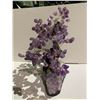 Image 2 : AMETHYST TREE ON AMETHYST BASE APPROX 14" RETAIL $2,400