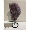 Image 1 : AMETHYST GEODE SPECIMEN ON METAL STAND APPROX 12" RETAIL $2,400