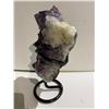 Image 2 : AMETHYST SPECIMEN ON METAL STAND APPROX 10" RETAIL $2,400