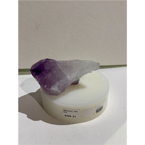 AMETHYST POINT ON STAND (STONE UNATTACHED) RETAIL $389