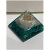 Image 2 : BLUE AGATE ORGONITE PYRAMID RETAIL $249