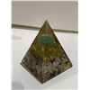 Image 2 : BLACK TOURMALINE/SELENITE ORGONITE PYRAMID RETAIL $249