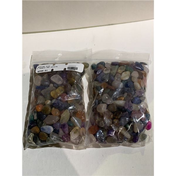 2 BAGS OF MIXED QUARTZ RETAIL $249.51 EACH