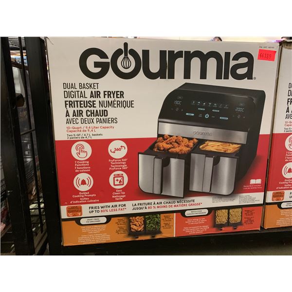 GOURMIA DUAL BASKET DIGITAL AIR FRYER