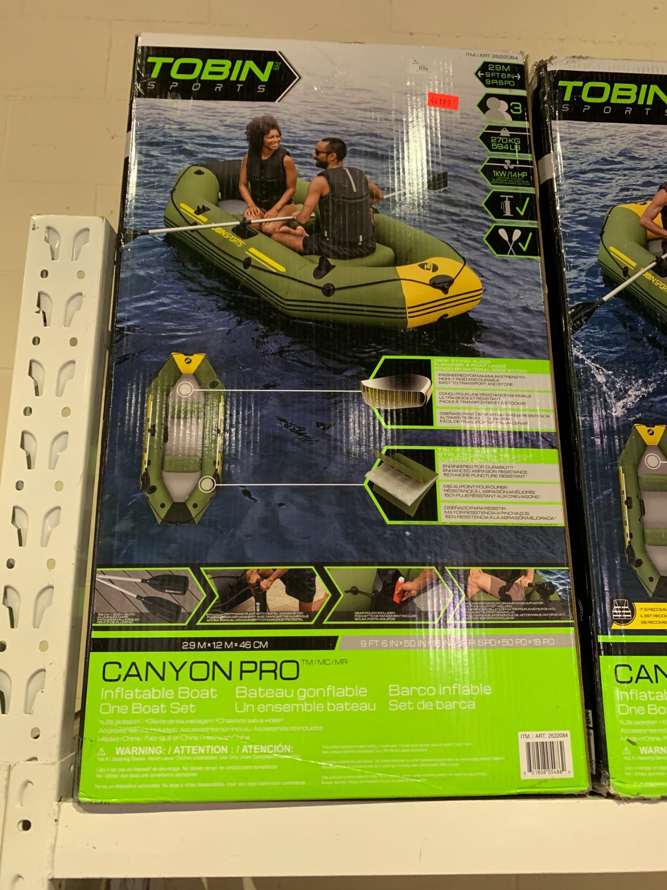 Tobin Inflatable Paddleboard TOBIN SPORTS CANYON PRO INFLATABLE BOAT - Able Auctions