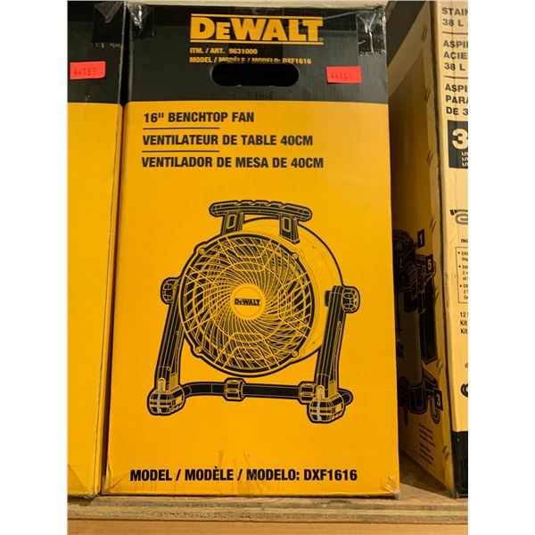 DEWALT 16  BENCHTOP FAN