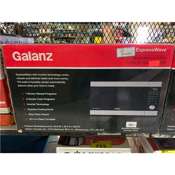 GALANZ EXPRESS WAVE 1.3 CUBIC FOOT STAINLESS STEEL MICROWAVE