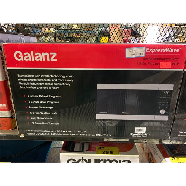 GALANZ EXPRESS WAVE 1.3 CUBIC FOOT STAINLESS STEEL MICROWAVE