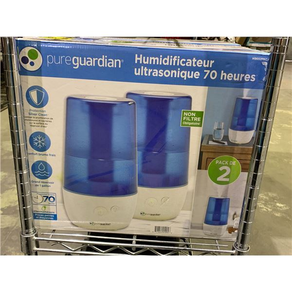 PURE GUARDIAN 70 HOUR ULTRASONIC HUMIDIFIER SET OF 2