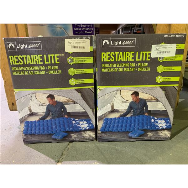 PAIR OF RESTAIRE LITE INSULATED SLEEPING PADS