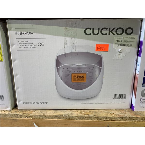 CUCKOO CR0632F MULTIFUNCTIONAL ELECTRIC RICE COOKER/WARMER