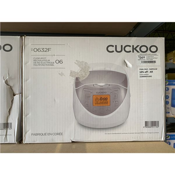 CUCKOO CR0632F MULTIFUNCTIONAL ELECTRIC RICE COOKER/WARMER