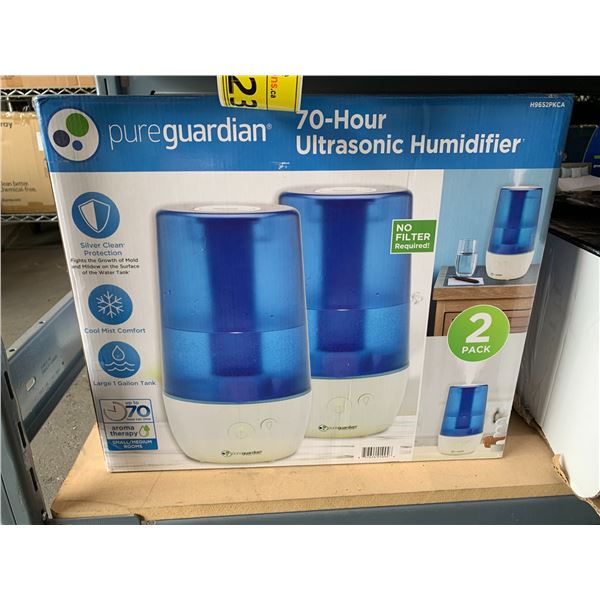 PURE GUARDIAN 70 HOUR ULTRASONIC HUMIDIFIER SET OF 2