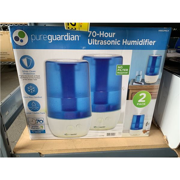 PURE GUARDIAN 70 HOUR ULTRASONIC HUMIDIFIER SET OF 2