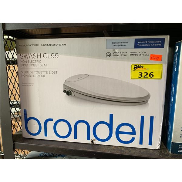 BRONDELL SWASH CL99 NON ELECTRIC BIDET TOILET SEAT