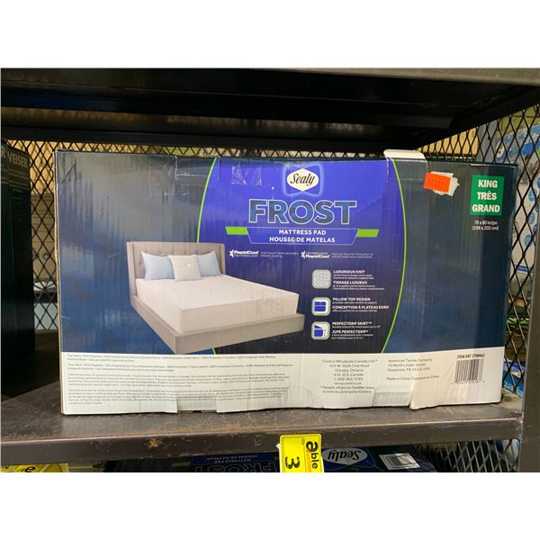 SEALY FROST KING SIZED MATTRESS PAD