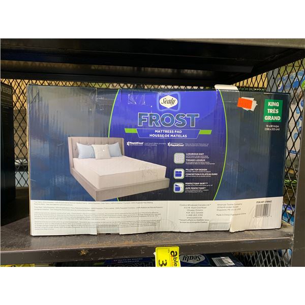 SEALY FROST KING SIZED MATTRESS PAD